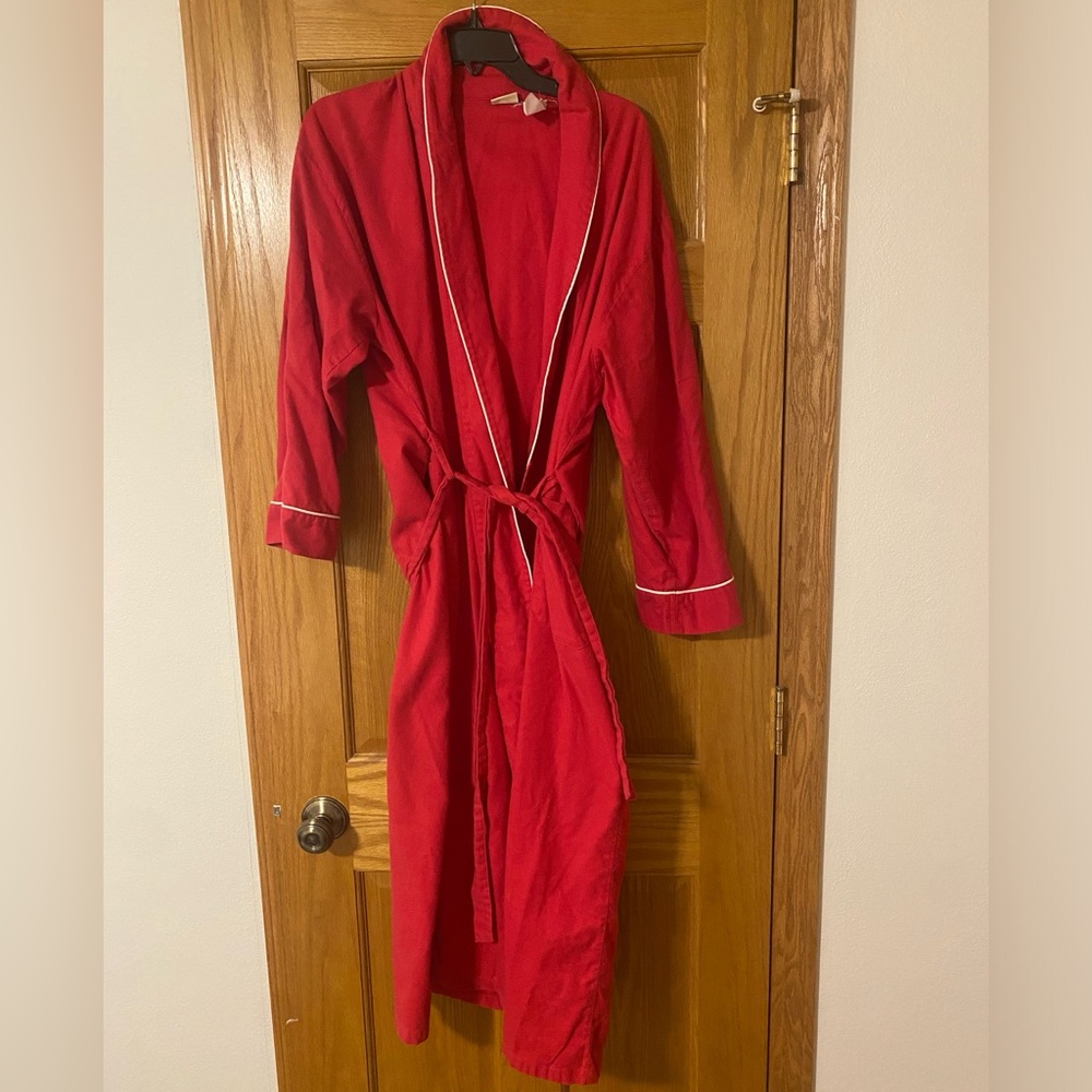 LL Bean Flannel Robe